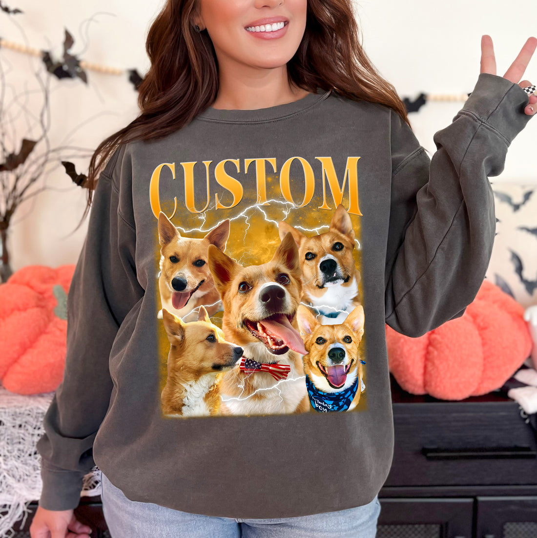 Most Comfy - Custom 90s Vintage Pet Photo Shirt – Retro Comfort Colors® Dog Tees