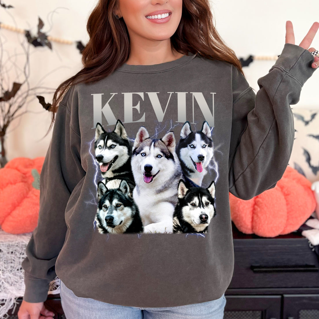 Most Comfy - Custom 90s Vintage Graphic with Pet Photo | Retro Comfort Colors® Dog Shirt